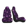 thumbnail image 3 of Sikiie Purple Snow Flakes Car Seat Covers 2PCs Front Car Seat Covers Universal fit for Most Cars SUVs and Trucks-1, 3 of 9