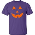 thumbnail image 1 of Adult Jack O Lantern Pumpkin Face Halloween Funny T-Shirt, 1 of 1