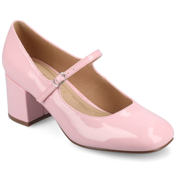 Journee Womens Okenna Low Heel Square Toe Pumps, Widths Available