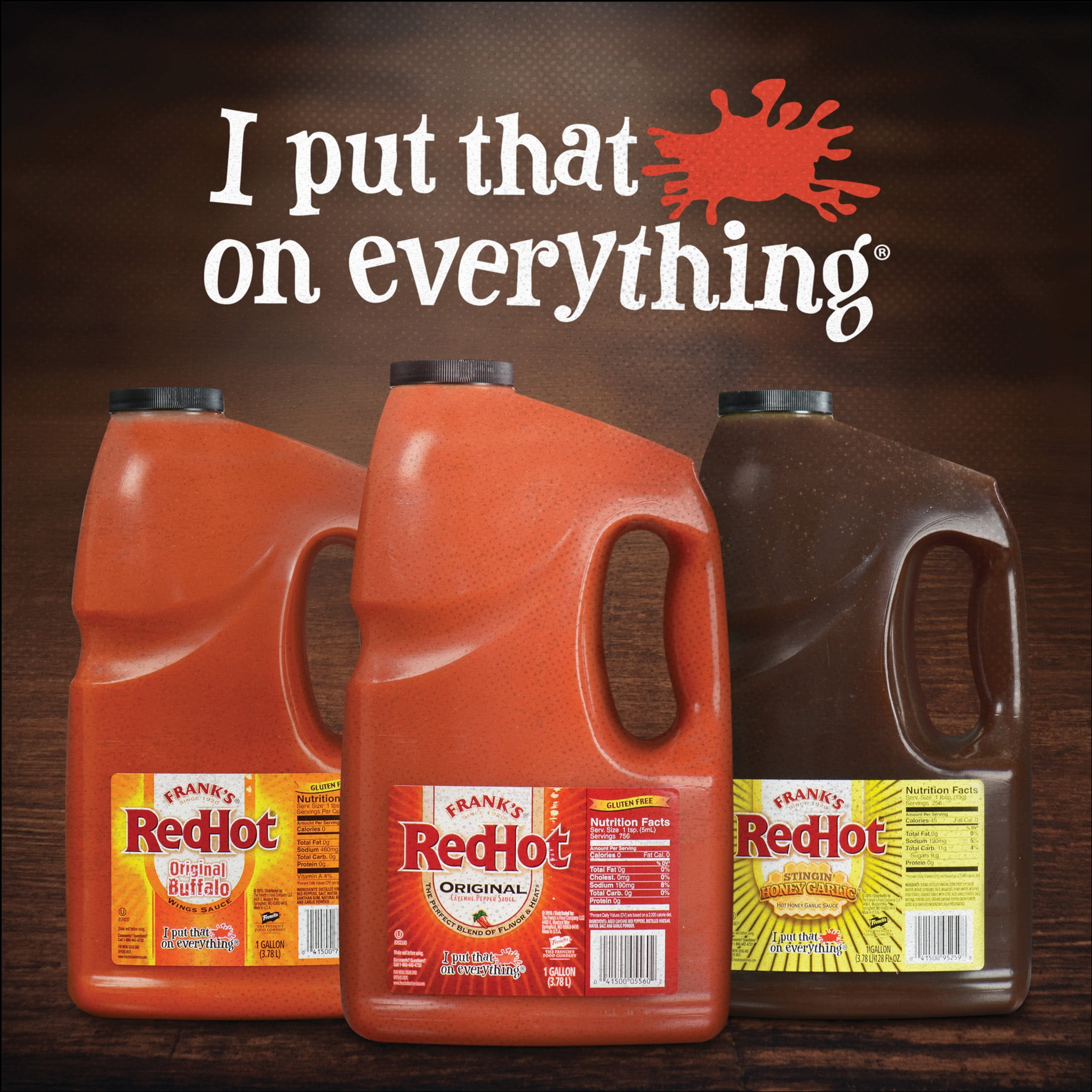 Frank's RedHot Xtra Hot Cayenne Pepper Hot Sauce, 1.0 gal Jug