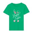 thumbnail image 5 of YANHAIGONG Easter Tops Womens Plus Size,Women's Round Neck Cute Rabbit Print T-Shirt ,Fashion Comfortable Women's Graphic Shirt Top Short Sleeve Round Neck Top Shirt, 5 of 7