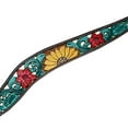 thumbnail image 7 of Hilason Horse Floral Hand Painted American Leather Breast Collar Headstall Brown, 7 of 7