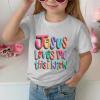 thumbnail image 2 of SNKSDGM Fourth of July Girls T Shirts Children's Casual Short Sleeved T Shirt Day Letter Print Round Neck T Shirt White T Shirts for Kids 10-12 100, 2 of 2