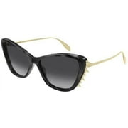 Sunglasses Alexander McQueen AM 0339 S- 002 Havana/Grey Gold