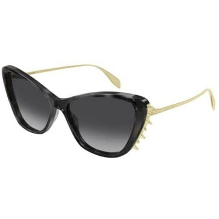 Sunglasses Alexander McQueen AM 0339 S- 002 Havana/Grey Gold