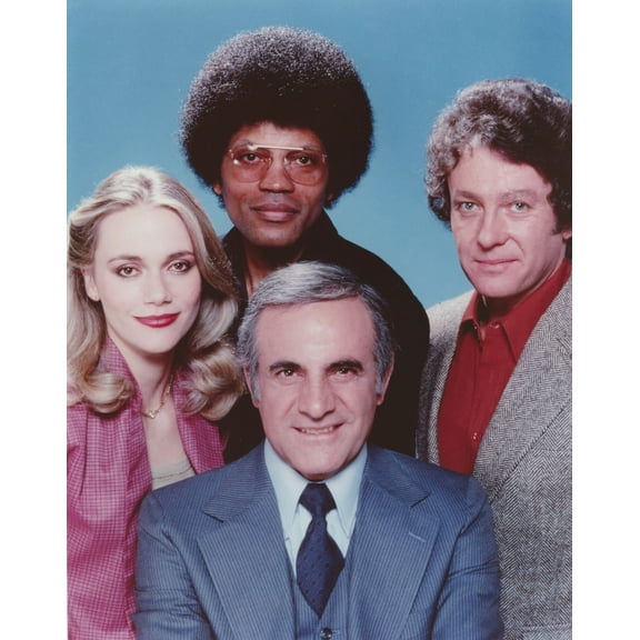 Mod Squad Posed in Group Picture with Blue Background Photo Print (24 x 30)