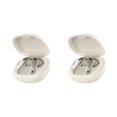 thumbnail image 2 of Cateissary ABS Auricular Reemplazo inalámbrico Color sólido Compatible con Bluetooth Control táctil Auricular de moda Auricular Blanco Blanco 2piezas, 2 of 6