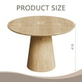 thumbnail image 5 of 43 inch circular dining table, modern minimalist round table, MDF grain dining table, one handle and two packs, 5 of 13