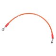 thumbnail image 1 of 50cm 19.69 "Longitud 10mm ID Motocicleta Línea de freno hidráulico Tubo de manguera de aceite 28 ° 0 ° Cable trenzado de acero inoxidable para ATV Motocross Sport Bikes Naranja, 1 of 1