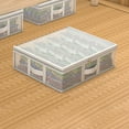 thumbnail image 2 of Fufafayo under $5 Under Bed Storage Containers, Stackable, Foldable Storage Boxes with Zips for Clothes, Shoes, Blankets, Perfect for Bedroom Organization, 2 of 9
