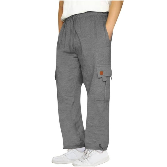 Sweat Pants Mens Adult Mens Sport Pants Men's Clothing Light Weight Sweat Pants Exercise Pants for Men Baggy Sweatpants (Dark Gray,M)