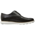 thumbnail image 4 of Cole Haan Grand Tour Wing Oxford Black Leather/White Lace Up Cutout Sneakers (Black Leather/White, 7), 4 of 7