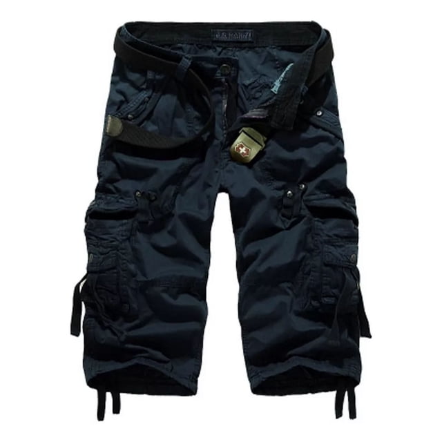 Bermuda Short Hombre Casual Playa Suelto Cargo Bolsas
