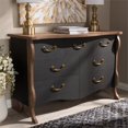thumbnail image 2 of Bowery Hill Commode à Tiroirs 7 en Noir et Chêne, 2 of 10