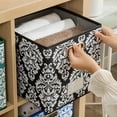 thumbnail image 2 of CSCHome Storage Bins Drawer Organizer with Strong Handle Lidless Cloth Organizer Fine Printing File Box Office Organizer for Office Home Decor, 2 of 6