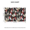 thumbnail image 2 of Placemats Set of 4 / 6, Roosters 2 Placemats for Dining Table Indoor/Outdoors Heat Resistant Washable Placemats 18" x 12", 2 of 8