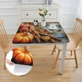 thumbnail image 2 of BANET  Autumn Pumpkin Pattern Square Tablecloth,Stain Wrinkle Resistant Reusable Washable Print Square Table Cloths,for Kitchen Indoor Outdoor Events Party Decor (Multicolor) white, 2 of 8