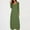 Green, variant on Zorckvet Trendy Dresses for Women Crewneck Loose Fit Solid Color Long Fashion Long Sleeve Womens Dress Soft