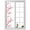 Pink, variant on Window Privacy Film Cherry Blossom Stained Glass Window Film Decorative Sun Block Window Cover Spring Pink Floral Branches Watercolor Window Clings Static Adhesive Sticker for Bathroom 17.7"x78.7"