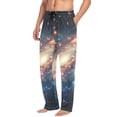 thumbnail image 2 of joogoo Men's Pajama Pants Shiney Glittering Galaxy Cotton Long Sleepwear Lounge Pants L, 2 of 7