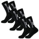 thumbnail image 1 of Calcetines deportivos SpotBlack 3Pares Negro 6-12.5US TapeDesign Calcetines Tubo Medio Algodón., 1 of 1