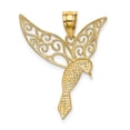 thumbnail image 3 of 14K Yellow Gold Charm Pendant Polished Hummingbird, 3 of 4