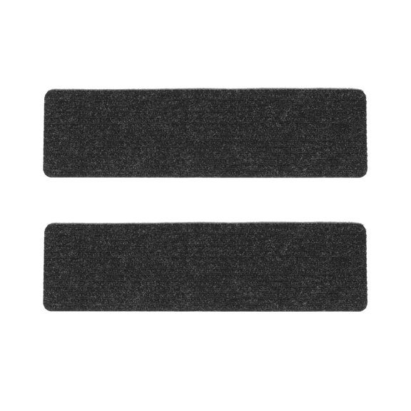 BESTOYARD 2Pcs Non Slip Rug Black Polyester Tpr Indoor Carpet Stair Treads for Pets