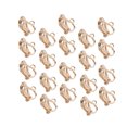 thumbnail image 3 of CRAFTHROU 20Ud Aretes Clip Dorados Con Sin Perforación Para Fiesta Graduación Y Uso En Casa, 3 of 7