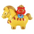 thumbnail image 2 of 1PC Resin Horse Statue, 2026 Chinese Zodiac Horse Figurine, Artistic and Desktop Decorations, with a Decorative Base, Collectibles for Office Car Home(Yellow), 2 of 9