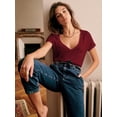 thumbnail image 5 of Women's Oversized T Shirts Tees Half Sleeve V Neck, 5 of 5