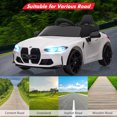 thumbnail image 4 of Joyspirit BMW M4 Licensed Remote Control Electric Ride-On Car for Kids - Bluetooth, 3-Speed, LED Lights, Suspension System, White, Ideal for Ages 37-83 Months, 4 of 8