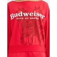 thumbnail image 4 of Budweiser Women's Graphic French Terry Sweatshirt with Long Sleeves, Sizes XXS-XXL, 4 of 5