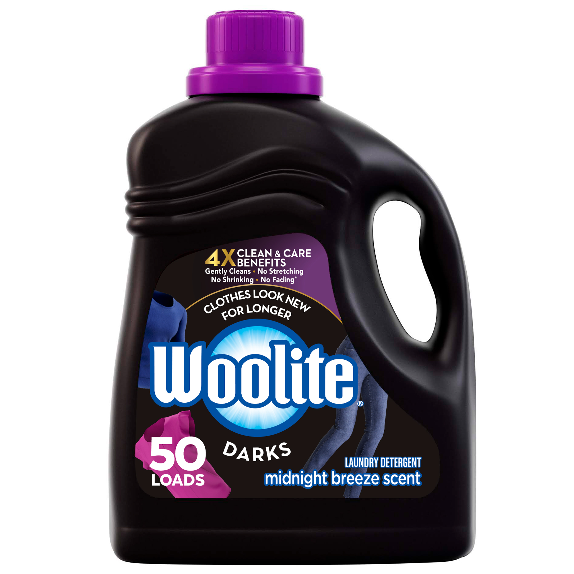 Woolite Darks Liquid Laundry Detergent, for Dark Clothes, 75 oz