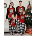 thumbnail image 1 of Pijamas familiares a juego de Navidad 2024, pijamas con estampado de imagen alegre, conjunto a juego para adultos y niños, mono de bebé + ropa para perros, 1 of 5