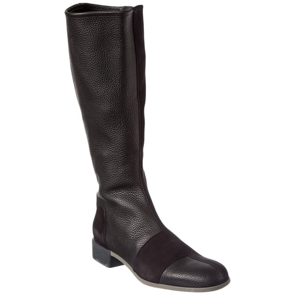 Arche Twiglo Leather Knee-High Boot, 39, Black