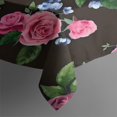 thumbnail image 3 of Pioneer Flower Floral Print Pattern Rectangle Tablecloth 60"x84",Waterproof Polyester Rectangle Table Cloth, Wipeable Spillproof Polyester Tablecloth for Dining, Camping, Indoor and Outdoor, 3 of 5