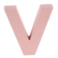 thumbnail image 1 of GUOOL Pink Wooden Floating Letters 26 Alphabet Letter Wedding V, 1 of 9