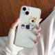 thumbnail image 3 of Funny Cartoon Working Cats and Dogs Clear Phone Case For iPhone 15 14 13 12 11 Pro Max Mini XR X 14Plus Thin Soft Silicone Cover, 3 of 5