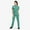Green, variant on LYMAYTER S-2XL Womens Medical Uniform Standing Neck Quick-Dry Clinical Training for Nurse Uniform Medical Workwea Set