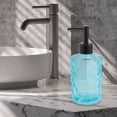 thumbnail image 6 of Unique Bargains 1 Pc Elegant Soap Pump Dispenser for Bathroom 11.15oz Blue Black, 6 of 6