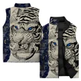 thumbnail image 4 of Chaleco con estampado de lobo elegante para hombre, chaleco sin mangas moderno y versátil para hombre, chaleco cómodo y cálido a prueba de viento frío, chaquetas de invierno para hombre, 4 of 4