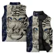 thumbnail image 5 of Chaleco con estampado de lobo elegante para hombre, chaleco sin mangas moderno y versátil para hombre, chaleco cómodo y cálido a prueba de viento frío, chaquetas de invierno para hombre, 5 of 5