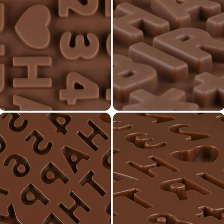 Silicone Letter Molds Alphabet Molds For Chocolate Non-Stick