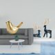 thumbnail image 2 of Conjunto Moderno De Figuras De Animales: Pájaro Y Reno Dorados. Elegantes Esculturas Decorativas Para El Hogar, Ideales Para Sala De Estar, Oficina O Escritorio. Regalo Perfecto Para, 2 of 8