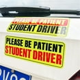 thumbnail image 5 of Safety Warning Driver Magnet Please Be Patient Student Driver Magnet Driver Bumper Reusable Reflective Sticker, 5 of 8