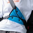 thumbnail image 5 of ER Funda para cinturón de seguridad para niños, asiento elevador para automóvil, reposacabezas para asiento de automóvil, reposacabezas y reposacabezas para hombros (1 pieza, azul) oso de fresa Electrónica, 5 of 5