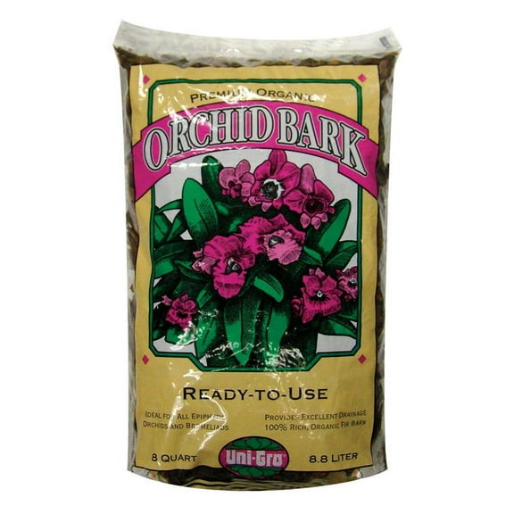 Uni-Gro Organic Orchid Bark Mulch, Brown, 5 lb