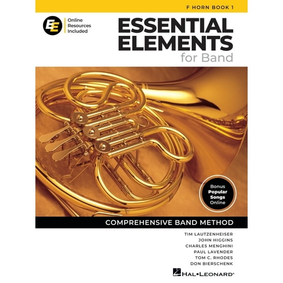 Essential Elements for Band F Horn Book 1 with Eei Online Resources French Horn Method Songbook and Sheet Music for Scho, (Paperback)