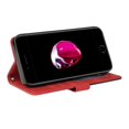 thumbnail image 4 of ZHAOCHENG Funda de cuero PU con tarjetero para iPhone 8 Plus/iPhone 7 Plus, color rojo, 4 of 5