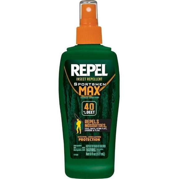 1 PC,Repel HG-94101 Insect Repellent Pump Spray with Max Formula 40% DEET, 6 Oz